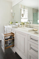 REV A SHELF : Wood Vanity Cabinet Pullout Grooming Organizer w/ Soft-Close