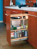 REV A SHELF : Wood Vanity Cabinet Pullout Grooming Organizer
