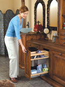 REV A SHELF : Wood Vanity Cabinet Pullout Grooming Organizer