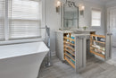REV A SHELF : Wood Vanity Cabinet Pullout Grooming Organizer w/ Soft-Close