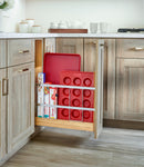 REV A SHELF : Wood Bakeware Pullout Organizer w/ Soft-Close