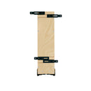 REV A SHELF : 5” Craftsman Collection Solid Maple Base Cabinet Pullout w/ Tray Divider/Foil Wrap Holder, Black Accents and BLUM Soft-Close Slides for 9” Base Cabinets