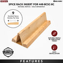 REV A SHELF : Wood Spice Insert Accessory for 448 Series Organizer w/ Soft-Close