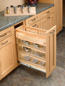REV A SHELF : Wood Spice Insert Accessory for 448 Series Organizer w/ Soft-Close