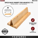 REV A SHELF : Wood Spice Insert Accessory for 448 Series Organizer w/ Soft-Close