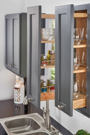 REV A SHELF : Wood Wall Cabinet Pullout Organizer for 30" H Cabinets w/ BB Soft-Close
