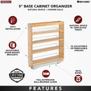 REV A SHELF : Wood Base Cabinet Pullout Organizer