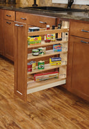REV A SHELF : Wood Base Cabinet Pullout Organizer w/ BB Soft-Close
