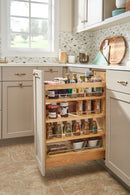 REV A SHELF : Wood Base Cabinet Pullout Organizer w/ Soft-Close