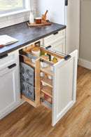 REV A SHELF : Wood Base Cabinet Pullout Organizer w/ Soft-Close
