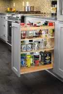 REV A SHELF : Wood Base Cabinet Pullout Organizer w/ Soft-Close
