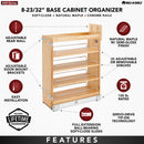 REV A SHELF : Wood Base Cabinet Pullout Organizer w/ Soft-Close and SERVO-DRIVE System