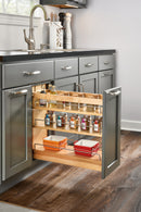 REV A SHELF : Wood Door/Drawer Base Cabinet Pullout Organizer w/ Soft-Close