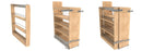 REV A SHELF : Wood Base Cabinet Pullout Organizer Accessory for 448 BCSC series