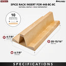 REV A SHELF : Wood Spice Insert Accessory for 448 Series Organizer w/out Soft-Close
