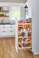 REV A SHELF : Wood Tall Cabinet Pullout Pantry Organizer w/ Soft-Close