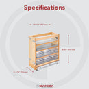 REV A SHELF : Wood Vanity Pullout Organizer w/ Soft-Close