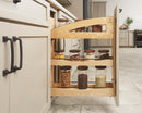 REV A SHELF : 5" Craftsman Collection Solid Maple Base Cabinet Pullout Organizer w/ Black Accents and BLUM Soft-Close Slides for 9" Base Cabinets