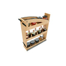 REV A SHELF : 5" Craftsman Collection Solid Maple Base Cabinet Pullout Organizer w/ Black Accents and BLUM Soft-Close Slides for 9" Base Cabinets