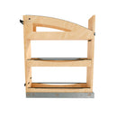 REV A SHELF : 5" Craftsman Collection Solid Maple Base Cabinet Pullout Organizer w/ Black Accents and BLUM Soft-Close Slides for 9" Base Cabinets