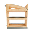 REV A SHELF : 9" Craftsman Collection Solid Maple Base Cabinet Pullout Organizer w/ Black Accents and BLUM Soft-Close Slides for 12" Base Cabinets