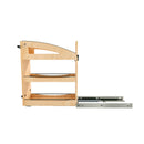 REV A SHELF : 9" Craftsman Collection Solid Maple Base Cabinet Pullout Organizer w/ Black Accents and BLUM Soft-Close Slides for 12" Base Cabinets