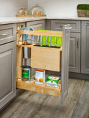 REV A SHELF : Wood Base Cabinet Knife Block Pullout Organizer w/ Soft-Close