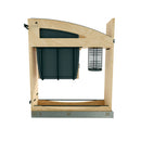 REV A SHELF : 5" Craftsman Collection Solid Maple Knife Block Pullout Organizer w/ Black Accents and BLUM Soft-Close Slides for 9" Base Cabinets