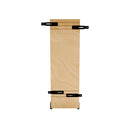 REV A SHELF : 8" Craftsman Collection Solid Maple Knife Block Pullout Organizer w/ Black Accents and BLUM Soft-Close Slides for 12" Base Cabinets