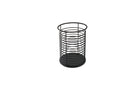 REV A SHELF : 8" Craftsman Collection Solid Maple Knife Block Pullout Organizer w/ Black Accents and BLUM Soft-Close Slides for 12" Base Cabinets