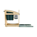 REV A SHELF : 8" Craftsman Collection Solid Maple Knife Block Pullout Organizer w/ Black Accents and BLUM Soft-Close Slides for 12" Base Cabinets