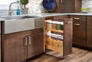REV A SHELF : Wood Base Cabinet OXO Pullout Organizer w/ Soft-Close
