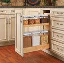 REV A SHELF : Wood Base Cabinet OXO Pullout Organizer w/ Soft-Close
