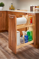 REV A SHELF : Wood Base Cabinet Paper Towel Pullout Organizer w/ Soft-Close