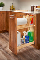 REV A SHELF : Wood Base Cabinet Paper Towel Pullout Organizer w/ Soft-Close