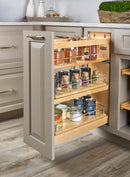 REV A SHELF : Wood Base Cabinet Swivel Pullout Organizer w/ Soft-Close