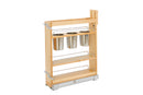 REV A SHELF : Wood Base Cabinet Utensil Pullout Organizer w/ Soft-Close