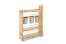 REV A SHELF : Wood Base Cabinet Utensil Pullout Organizer w/ Soft-Close
