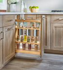 REV A SHELF : Wood Base Cabinet Utensil Pullout Organizer w/ Soft-Close