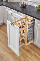 REV A SHELF : Wood Base Cabinet Utensil Pullout Organizer w/ Soft-Close