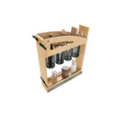 REV A SHELF : 5" Craftsman Collection Solid Maple Utensil Pullout Organizer w/ Black Accents and BLUM Soft-Close Slides for 9" Base Cabinets