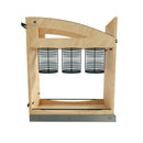 REV A SHELF : 8" Craftsman Collection Solid Maple Utensil Pullout Organizer w/ Black Accents and BLUM Soft-Close Slides for 12" Base Cabinets