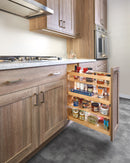 REV A SHELF : Wood Base Cabinet Pullout Organizer w/ Soft-Close