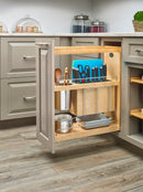 REV A SHELF : Wood Base Cabinet Knife Block Pullout Organizer w/ Soft-Close