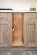 REV A SHELF : Wood Base Cabinet Utensil Pullout Organizer w/ Soft-Close