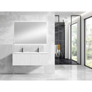 Lucena Bath Bari Vanity with Ceramic top Integrated rectangular bowl w/Single hole cutout for faucet