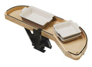 REV A SHELF : Maple Single-Tier Craftsman Collection Girasolo w/ Soft-Close and Black Accents for 12” Right Opening/Blind Left Corner Cabinet