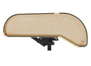 REV A SHELF : Maple Single-Tier Craftsman Collection Girasolo w/ Soft-Close and Black Accents for 12” Right Opening/Blind Left Corner Cabinet