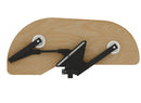 REV A SHELF : Maple Single-Tier Craftsman Collection Girasolo w/ Soft-Close and Black Accents for 15” Right Opening/Blind Left Corner Cabinet