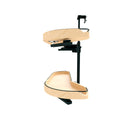 REV A SHELF : Two-Tier Craftsman Collection Maple Girasolo w/ Soft-Close and Black Accents for Left Opening/Blind Right Corner Cabinet - 12" Opening